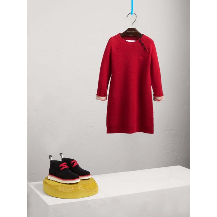 Burberry Burberry Cashmere Sweater Dress, Size: 6y, Red