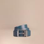 Burberry Burberry Reversible London Leather Belt, Size: 80, Blue