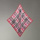 Burberry Burberry Scribble Check Silk Square Scarf, Pink
