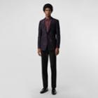 Burberry Burberry Slim Fit Silk Wool Matelass Evening Jacket, Size: 34r, Blue