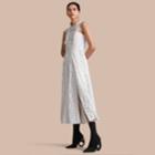 Burberry Burberry Sleeveless Macram Lace Dress, Size: 04, White