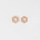 Burberry Burberry Rose Gold-plated Nut Earrings, Pink