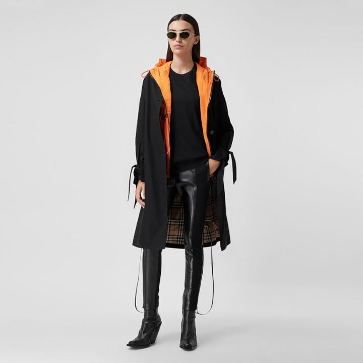 Burberry Burberry Tropical Gabardine Car Coat, Size: 12