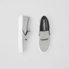 Burberry Burberry Bio-based Sole Canvas And Leather Slip-on Sneakers, Size: 39