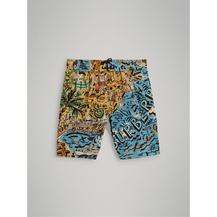 Burberry Burberry Seaside Print Swim Shorts, Size: 12y