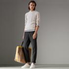 Burberry Burberry Cable Knit Cotton Cashmere Sweater, Size: Xxl