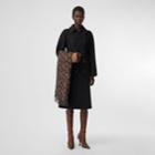 Burberry Burberry Double-faced Cashmere Trench Coat, Size: 00, Black