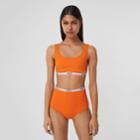 Burberry Burberry Logo Tape Bio-based Stretch Nylon Bikini, Size: M