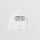 Burberry Burberry Childrens Location Print Japanese Denim Jacket, Size: 12y, White