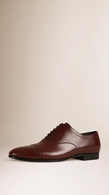 Burberry Leather Oxford Shoes