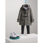 Burberry Burberry Hooded Wool Duffle Coat, Size: 6y, Grey