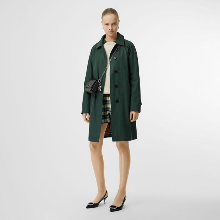 Burberry Burberry The Camden Car Coat, Size: 12, Green