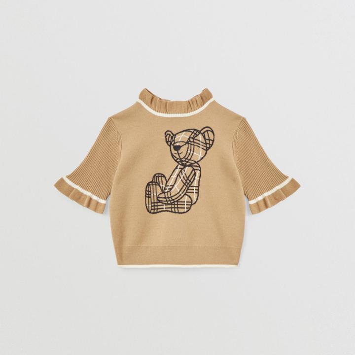 Burberry Burberry Childrens Thomas Bear Intarsia Wool Blend Top, Size: 10y