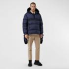 Burberry Burberry Down-filled Anorak With Detachable Mittens, Size: 34, Blue