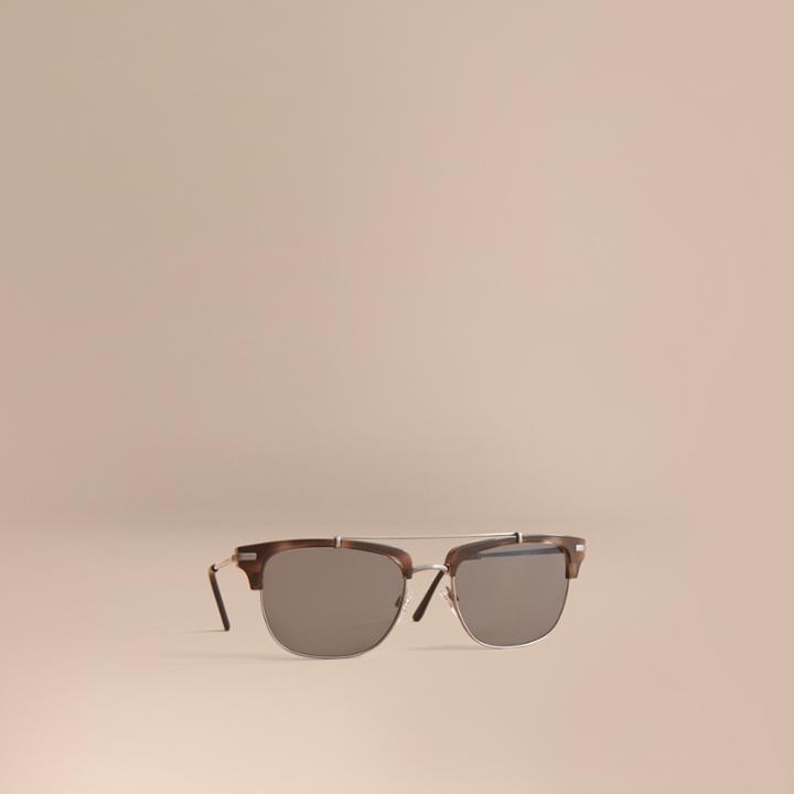 Burberry Burberry Square Frame Sunglasses, Grey