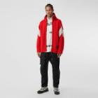 Burberry Burberry Detachable Hood Two-tone Wool Cashmere Jacket, Red