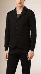 Burberry Brit Wool Blend Knitted Blazer