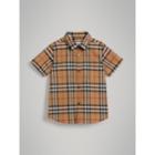 Burberry Burberry Short-sleeve Vintage Check Cotton Shirt, Size: 4y