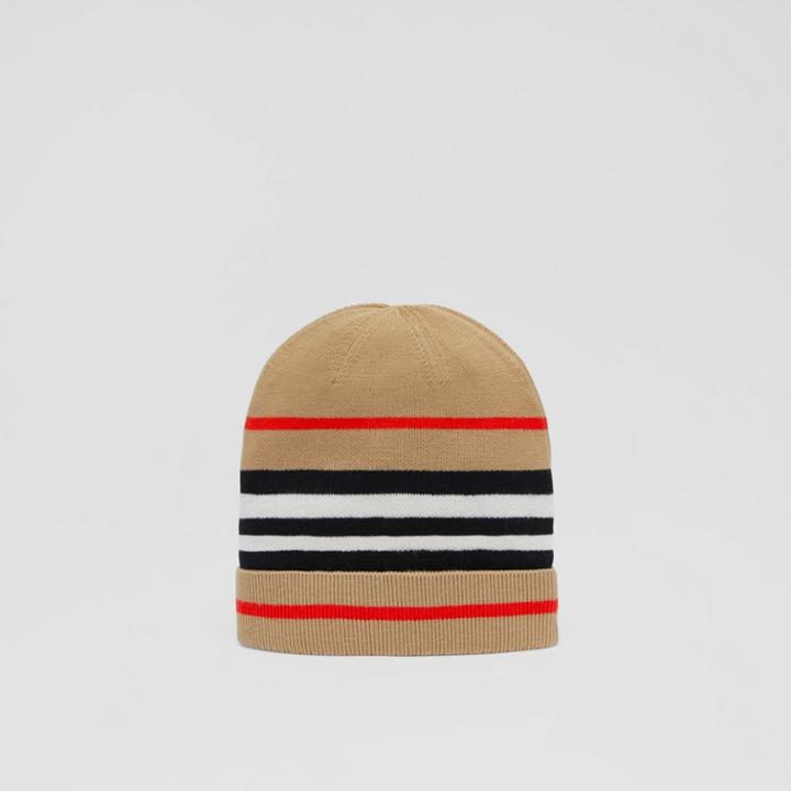 Burberry Burberry Childrens Icon Stripe Wool Blend Beanie, Size: 4y-6y
