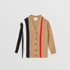 Burberry Burberry Childrens Striped Rib Knit Wool Cardigan, Size: 10y