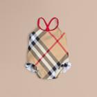 Burberry Burberry Check One-piece Swimsuit, Size: 3y, Beige