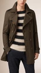 Burberry Cotton Twill Trench Coat With Warmer