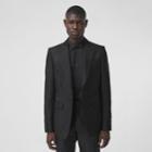 Burberry Burberry English Fit Wool Silk Blend Jacquard Tailored Jacket, Size: 34r