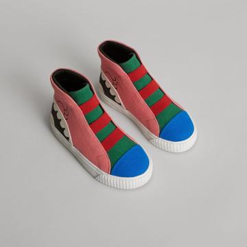 Burberry Burberry Childrens Monster Graphic High-top Sneakers, Size: 27