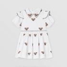 Burberry Burberry Childrens Thomas Bear Motif Stretch Cotton Dress, Size: 2y