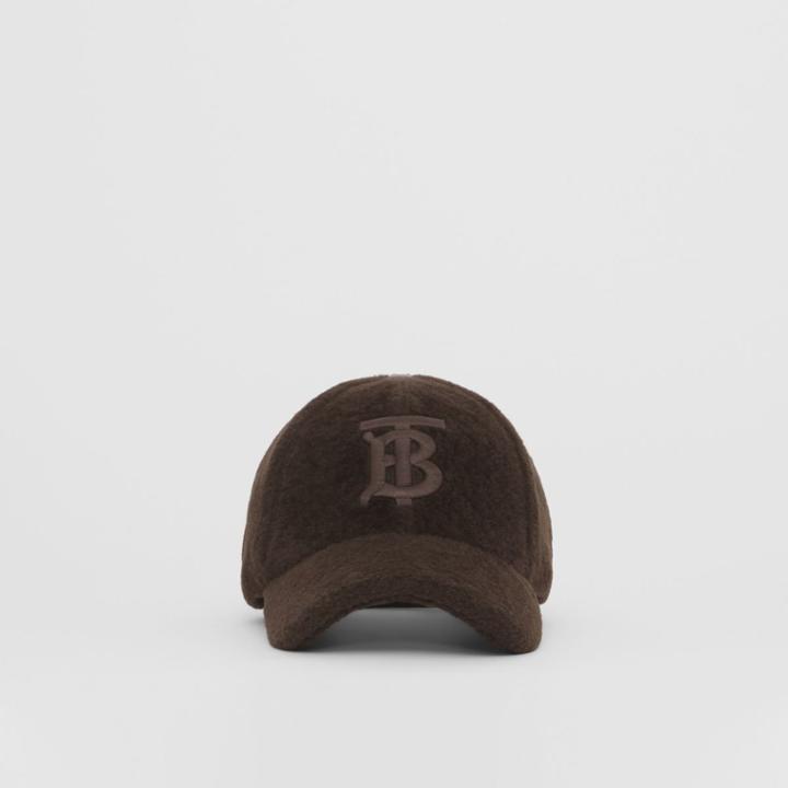 Burberry Burberry Monogram Motif Shearling Baseball Cap