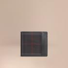 Burberry Burberry Horseferry Check Folding Coin Wallet, Black