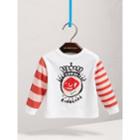 Burberry Burberry London Icons Embroidered Cotton Jersey Top, Size: 18m, White