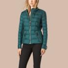Burberry Burberry Lightweight Down-filled Fitted Jacket, Size: Xs, Blue