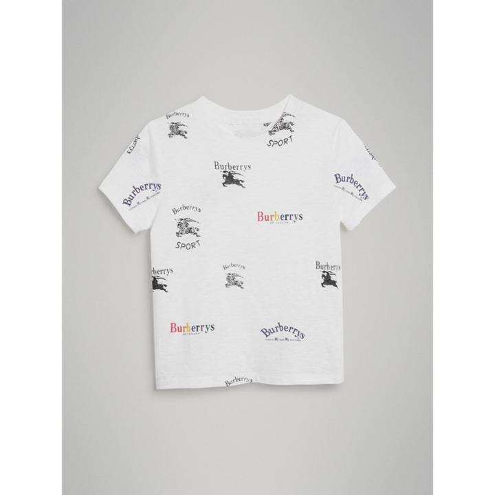 Burberry Burberry Archive Logo Print Jersey T-shirt, Size: 10y