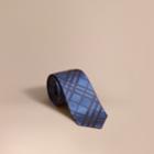 Burberry Burberry Modern Cut Check Silk Jacquard Tie, Blue