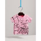 Burberry Burberry Doodle Print Cotton Jersey T-shirt, Size: 12m, Pink