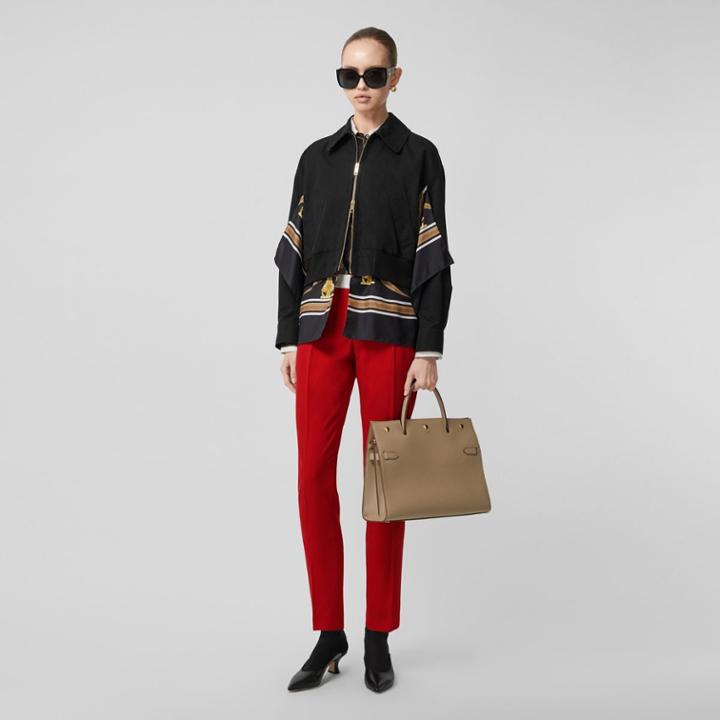 Burberry Burberry Two-tone Wool Tailored Trousers, Size: 00