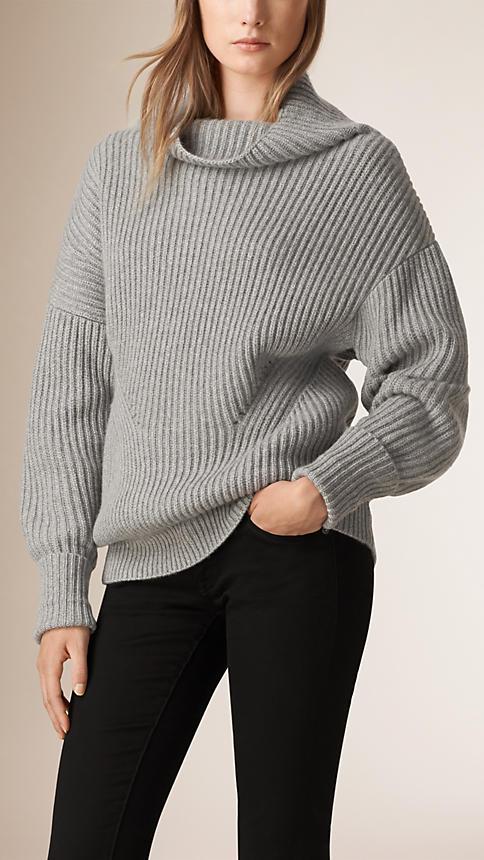 Burberry Ribbed Cashmere Cotton Sweater