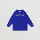Burberry Burberry Childrens Long-sleeve Thomas Bear Motif Cotton Top, Size: 4y