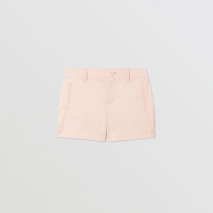 Burberry Burberry Childrens Embroidered Logo Cotton Shorts, Size: 10y, Pink