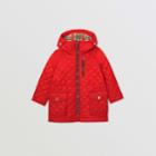 Burberry Burberry Childrens Diamond Quilted Hooded Coat, Size: 14y, Red