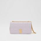 Burberry Burberry Small Quilted Two-tone Lambskin Lola Bag, Purple