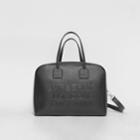 Burberry Burberry Large Leather Cube Bag, Black