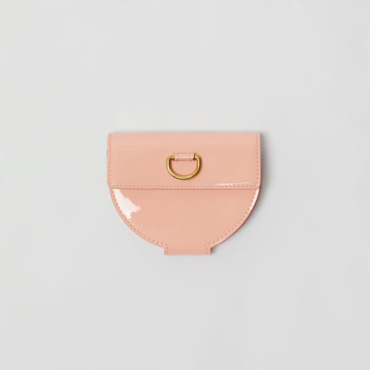 Burberry Burberry D-ring Detail Patent Leather Coin Case, Pink