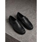 Burberry Burberry Leather Penny Loafers, Size: 40