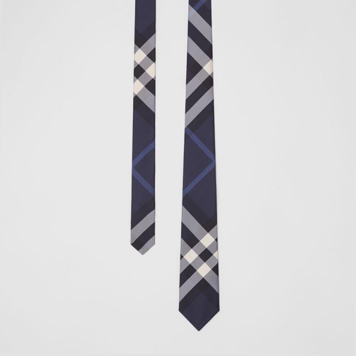 Burberry Burberry Classic Cut Check Silk Tie#, Blue