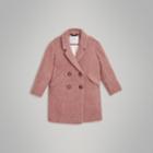 Burberry Burberry Wool Alpaca Blend Tailored Coat, Size: 12y, Pink