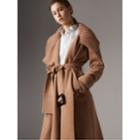 Burberry Burberry Knitted Wool Cashmere Wrap Coat, Brown