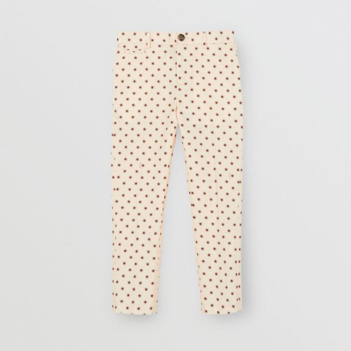 Burberry Burberry Childrens Star Print Cotton Tailored Trousers, Size: 12y