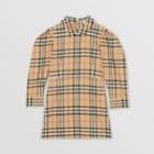 Burberry Burberry Childrens Puff-sleeve Vintage Check Cotton Dress, Size: 6y, Beige